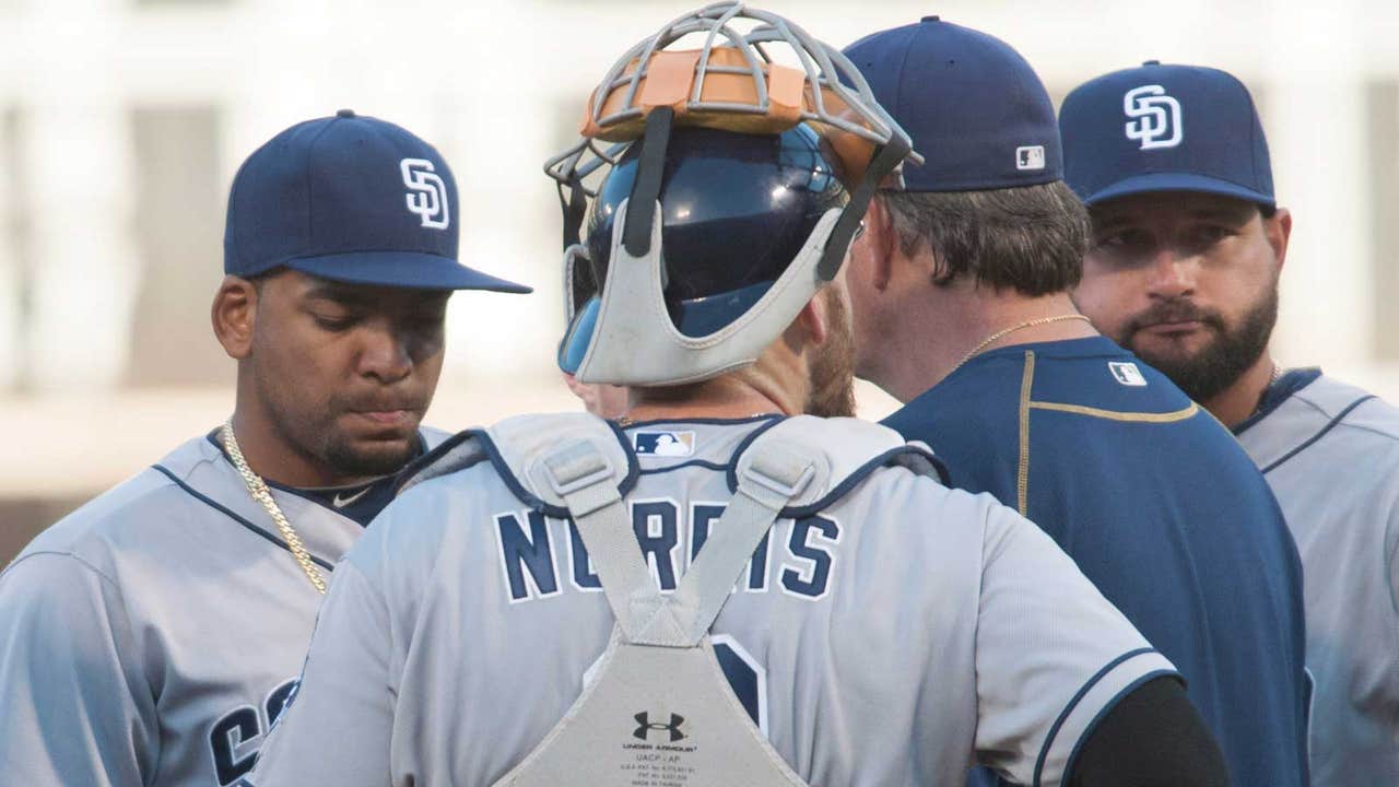 Padres pitching takes it on the chin in 16-2 loss to A's